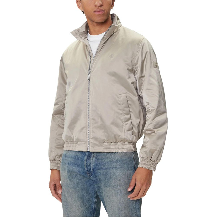 Beige Recycled Polyester Bomber