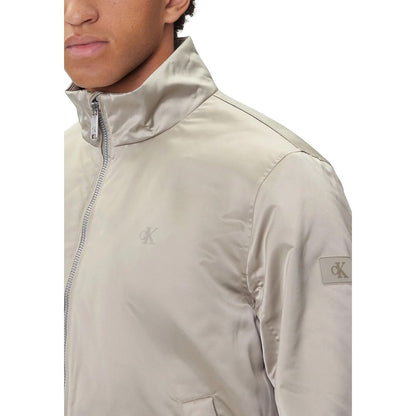 Beige Recycled Polyester Bomber