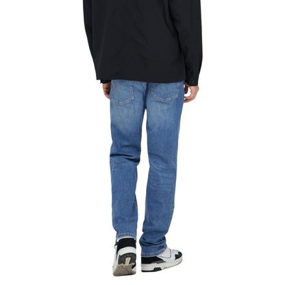 Blue Cotton Relaxed Fit Jeans