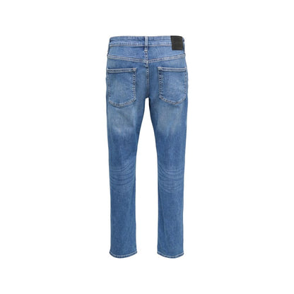 Blue Cotton Relaxed Fit Jeans