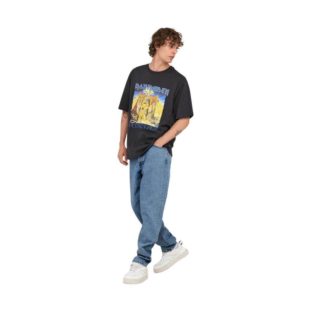 Light Blue Cotton Relaxed Fit Jeans