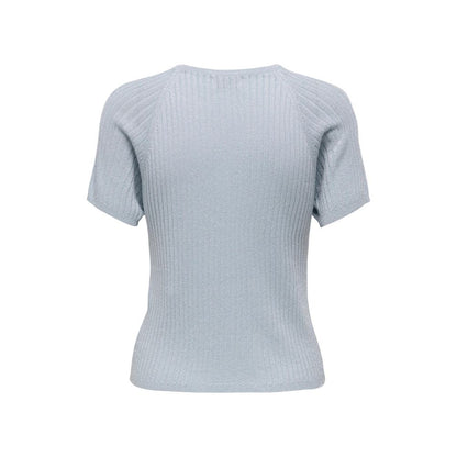 Blue Viscose T-Shirt