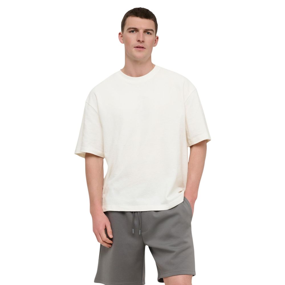 Cream Cotton T-Shirt