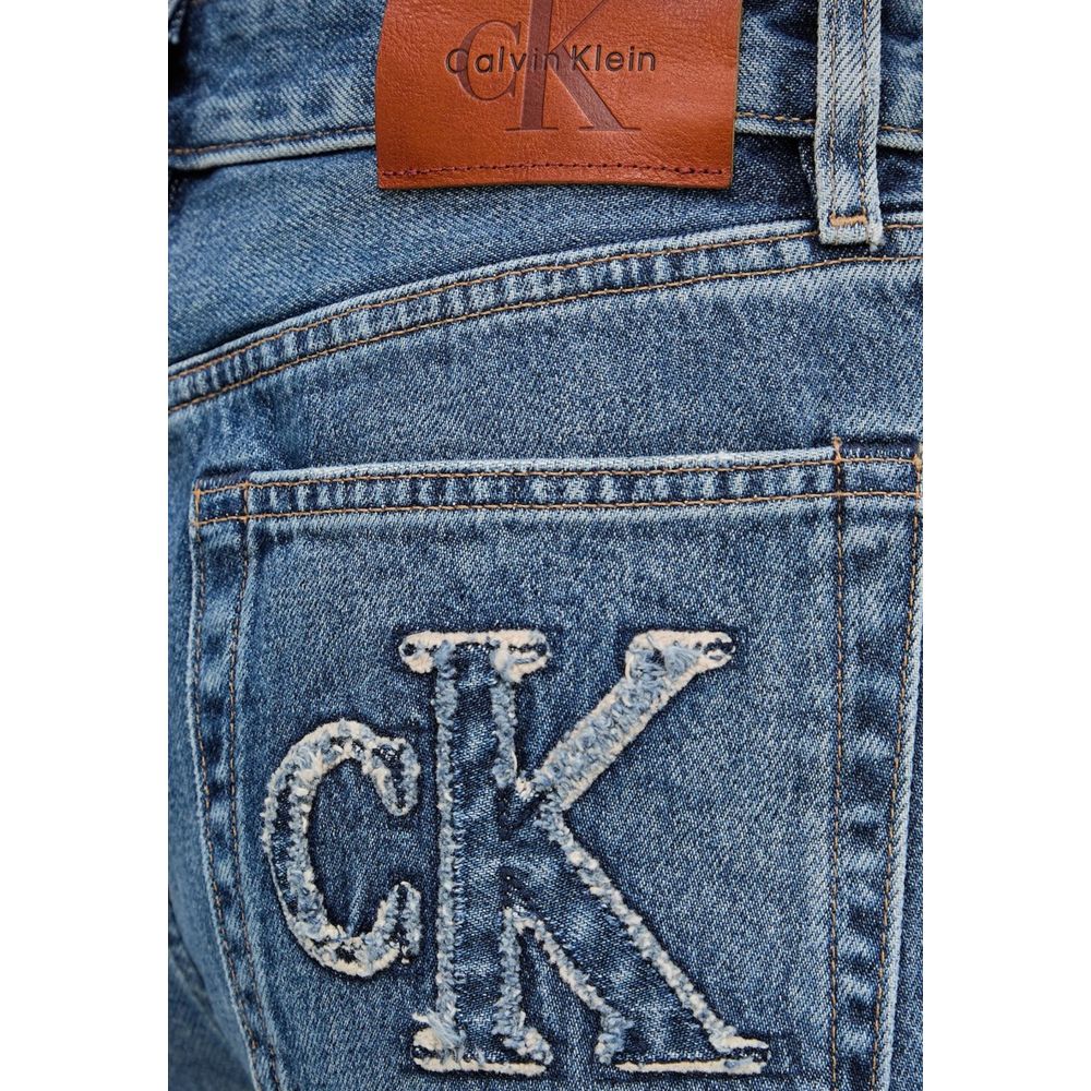 Blue Cotton Mom Jeans