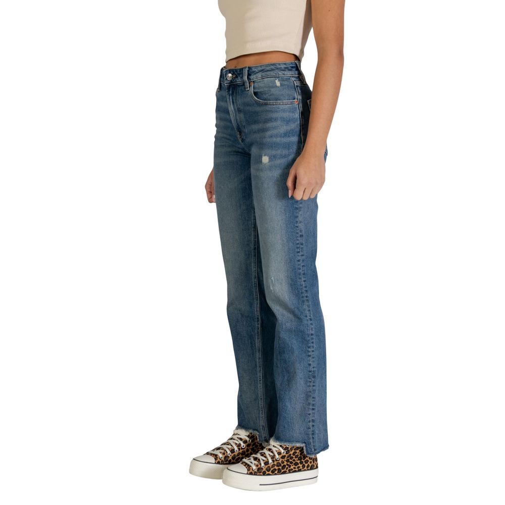 Blue Cotton Mom Jeans