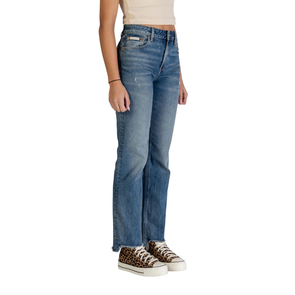 Blue Cotton Mom Jeans