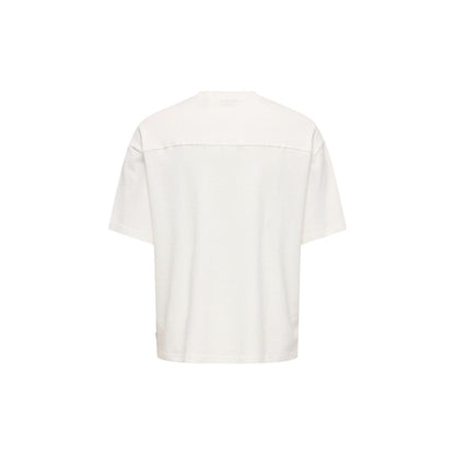 Cream Cotton T-Shirt