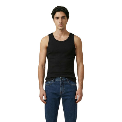 Black Cotton Tank Tops