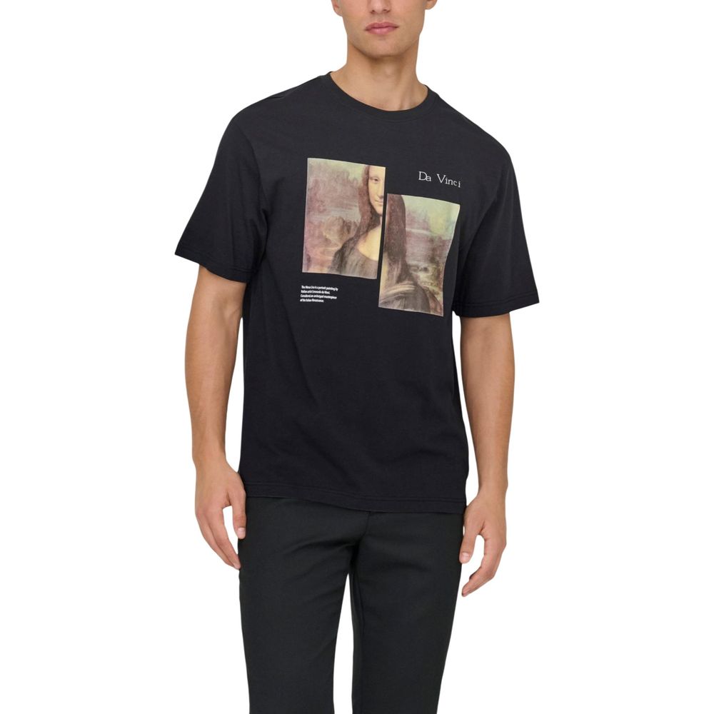 Black Cotton T-Shirt