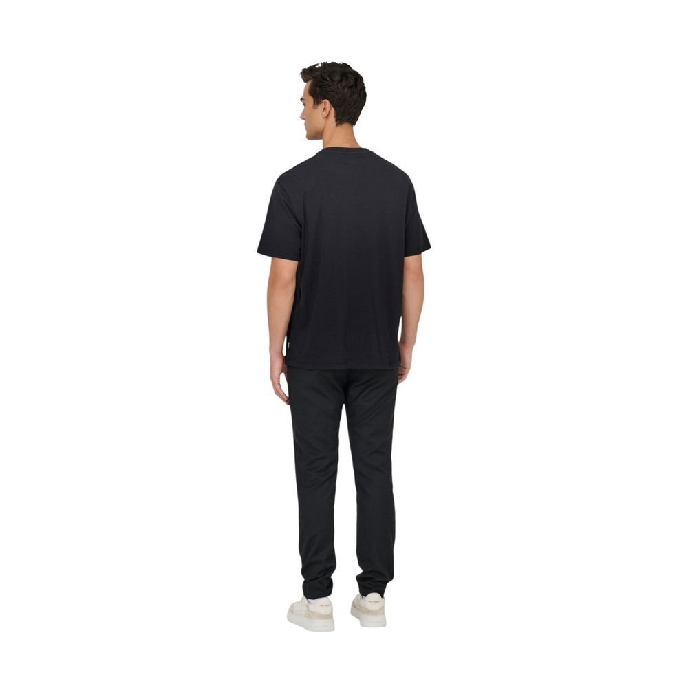 Black Cotton T-Shirt