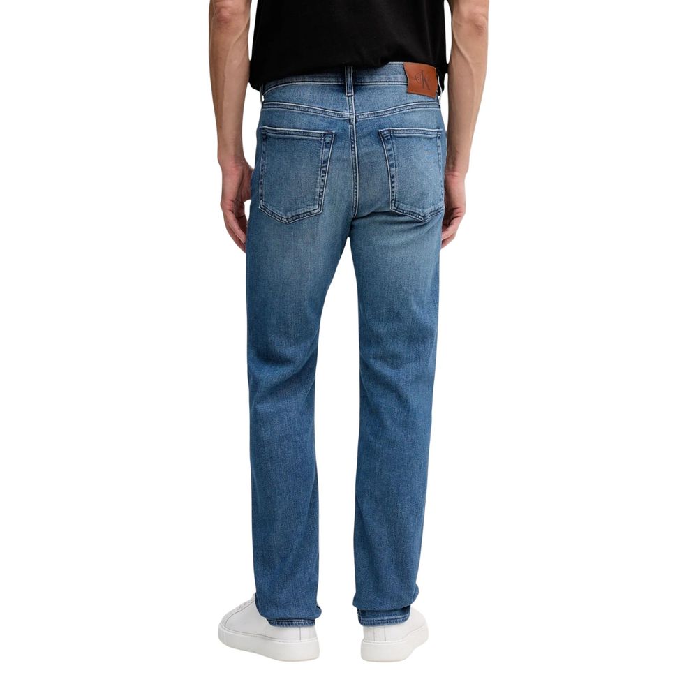Blue Cotton Relaxed Fit Jeans