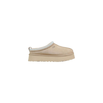 Beige Suede Leather Slippers