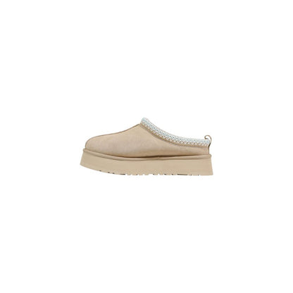 Beige Suede Leather Slippers