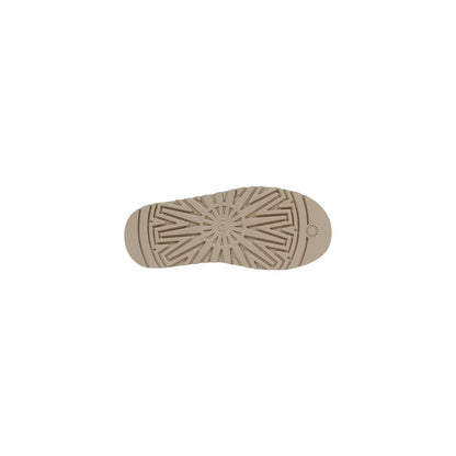Beige Suede Leather Slippers
