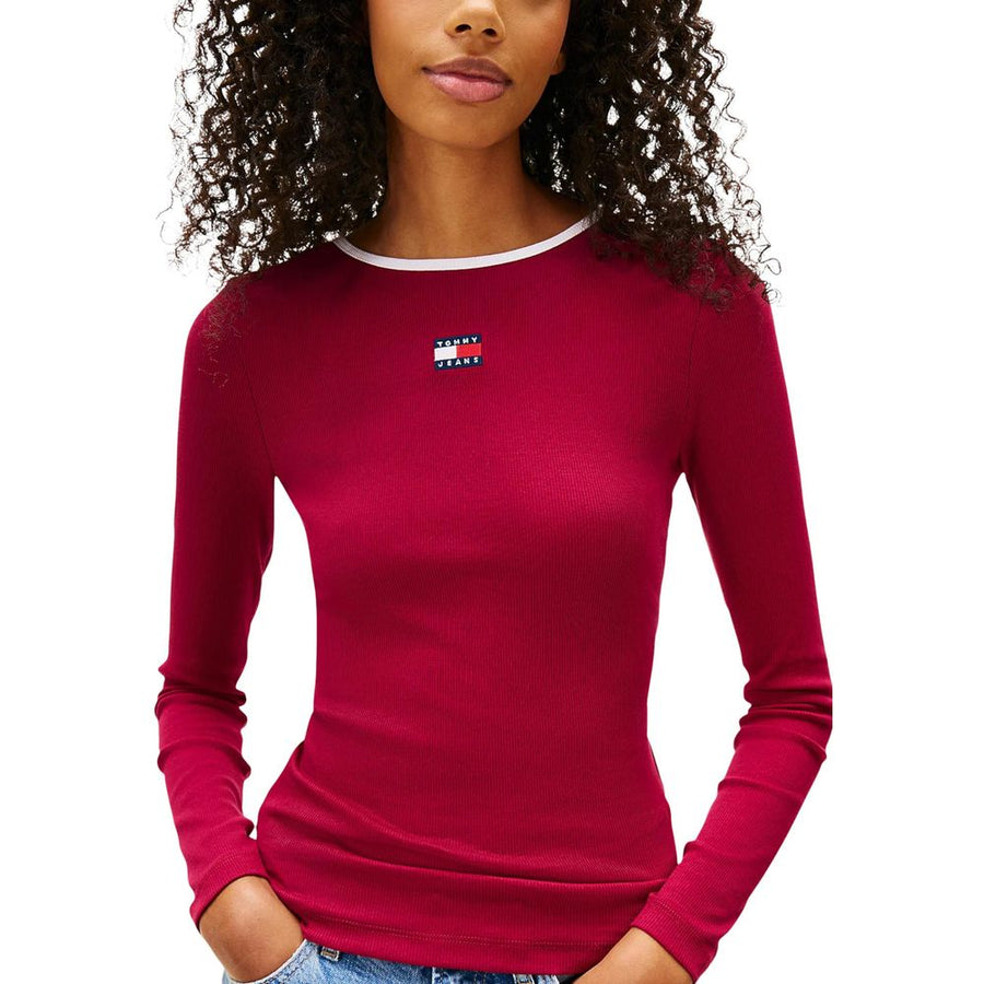Bordeaux Recycled Cotton Long Sleeve T-Shirt