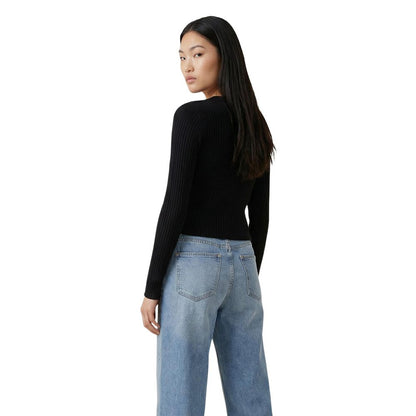 Black Organic Cotton Cardigan