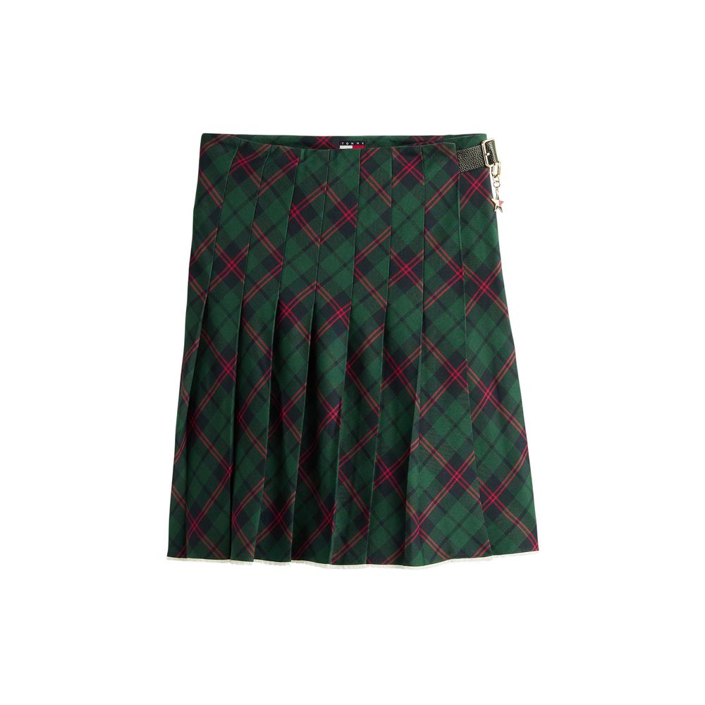 Bicolor Cotton Mini Skirt