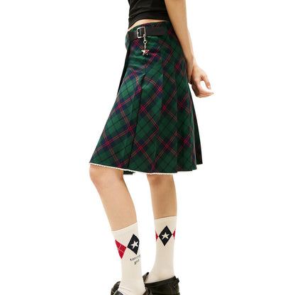 Bicolor Cotton Mini Skirt