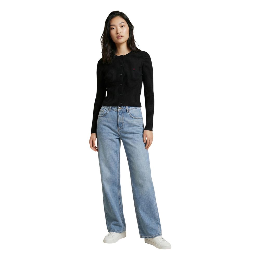 Black Organic Cotton Cardigan