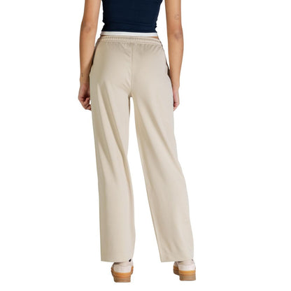 Beige Recycled Polyester Joggers (Workout Pants)