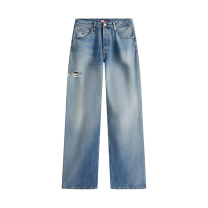 Blue Recycled Cotton Boyfriend Jeans