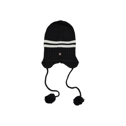 Black And White Recycled Wool Cap (Baseball Hat)