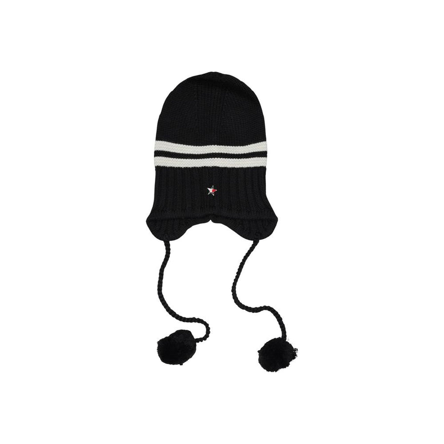 Black And White Recycled Wool Cap (Baseball Hat)
