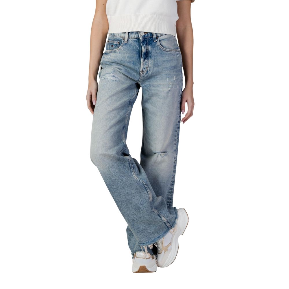 Light Blue Recycled Cotton Bootcut Jeans