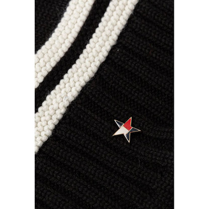 Black And White Recycled Wool Cap (Baseball Hat)
