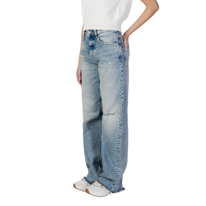 Light Blue Recycled Cotton Bootcut Jeans