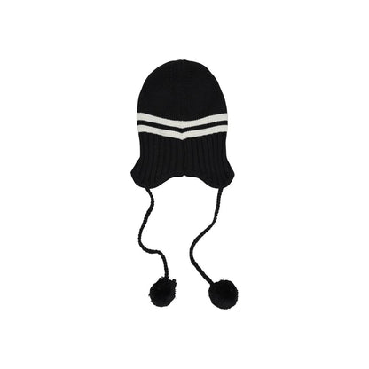 Black And White Recycled Wool Cap (Baseball Hat)