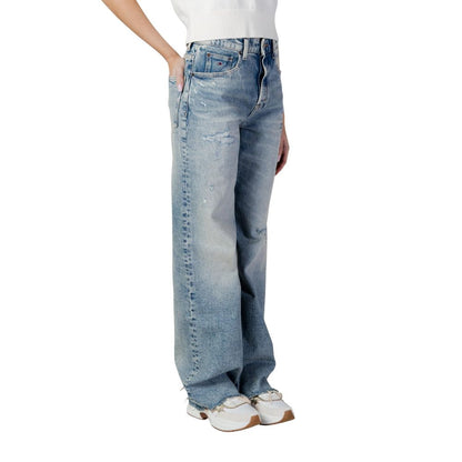Light Blue Recycled Cotton Bootcut Jeans