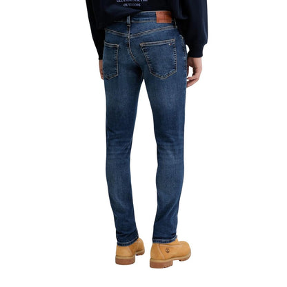 Blue Recycled Cotton Skinny Jeans