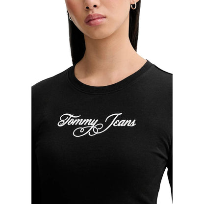 Black Recycled Cotton Long Sleeve T-Shirt