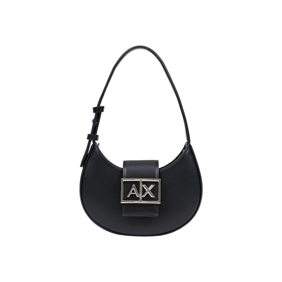 Black Polyester Handbag