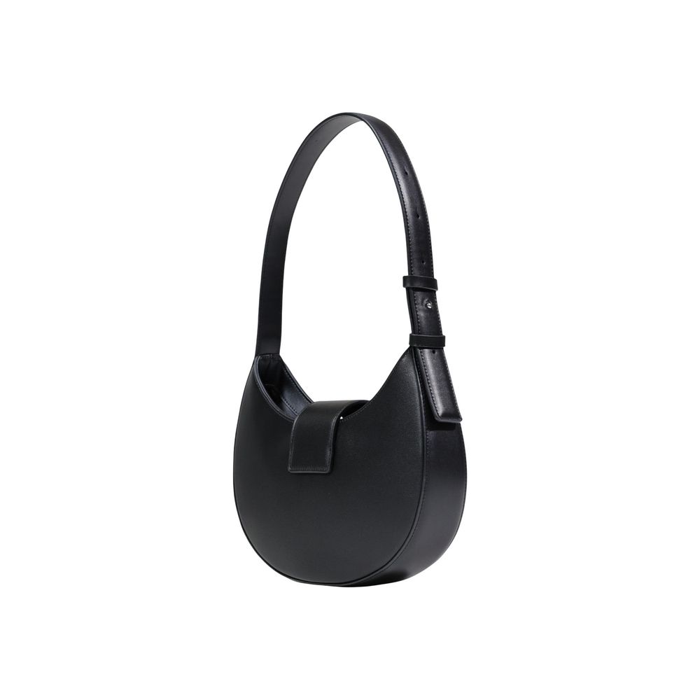 Black Polyester Handbag