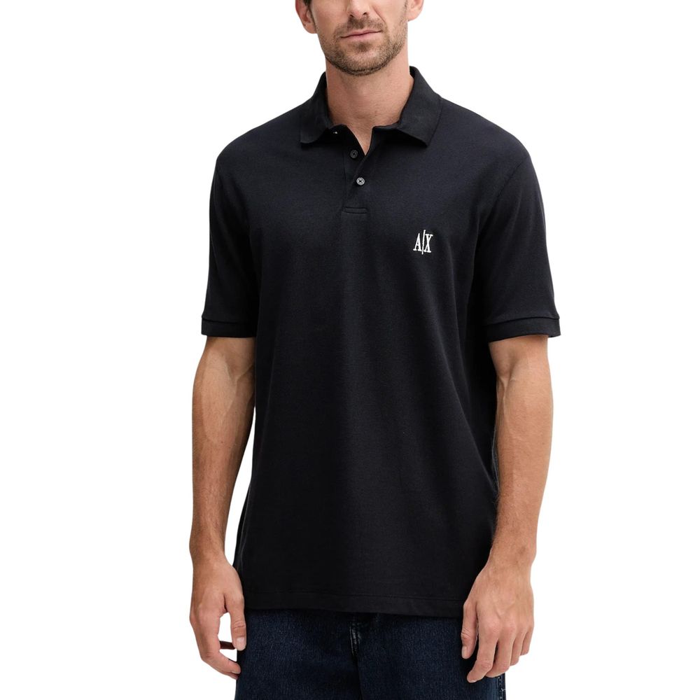 Blue Cotton Polo Shirt