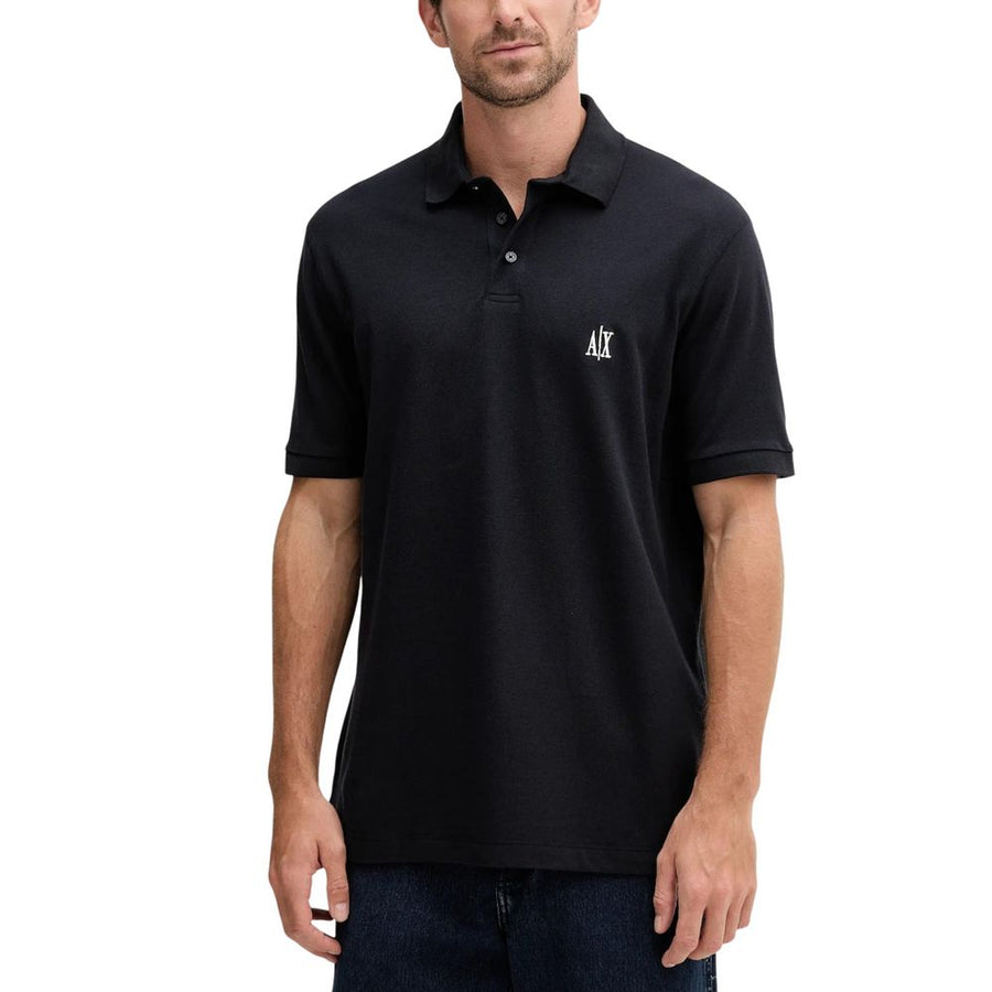 Blue Cotton Polo Shirt