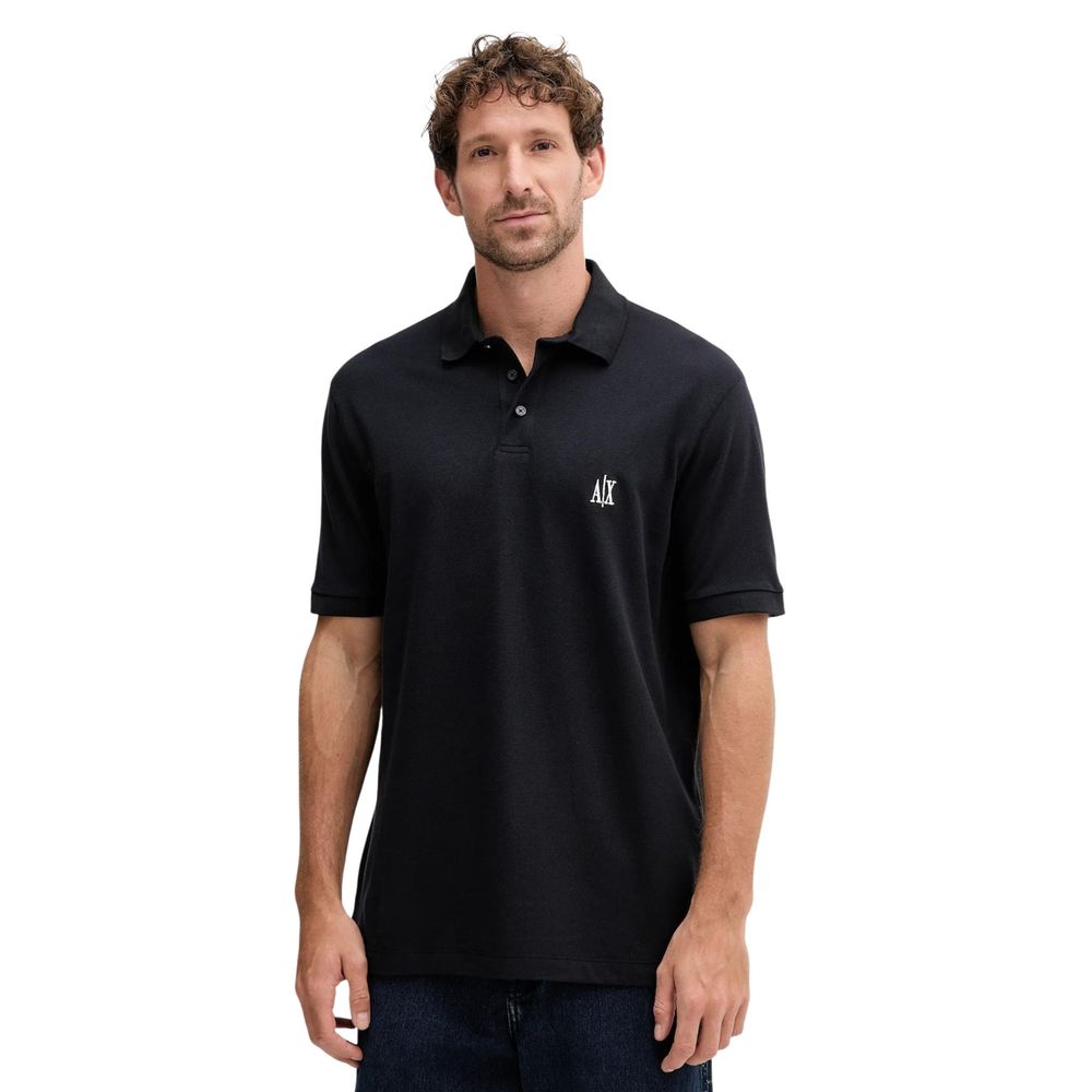 Blue Cotton Polo Shirt