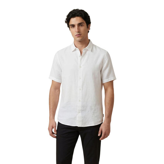 White Linen Shortsleeve Shirt
