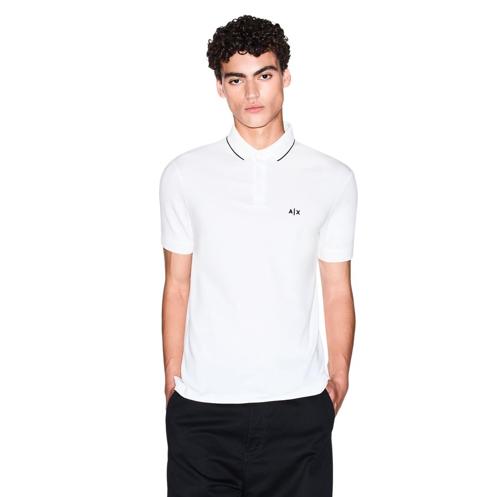 White Cotton Polo Shirt