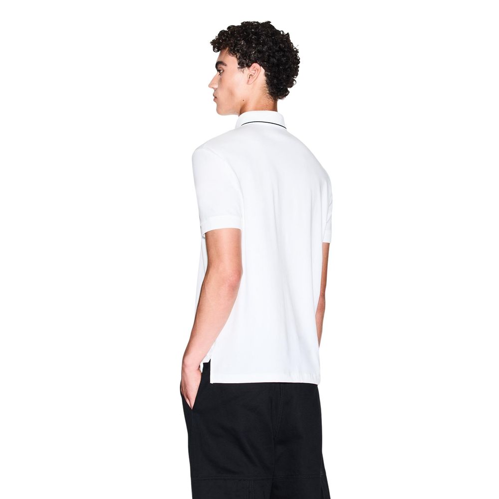 White Cotton Polo Shirt