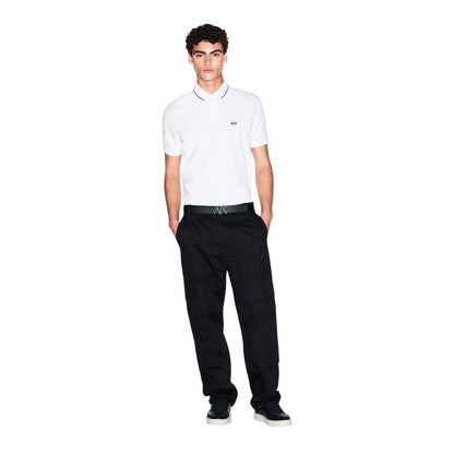 White Cotton Polo Shirt