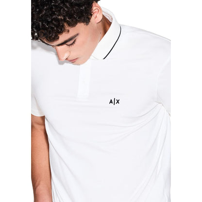 White Cotton Polo Shirt