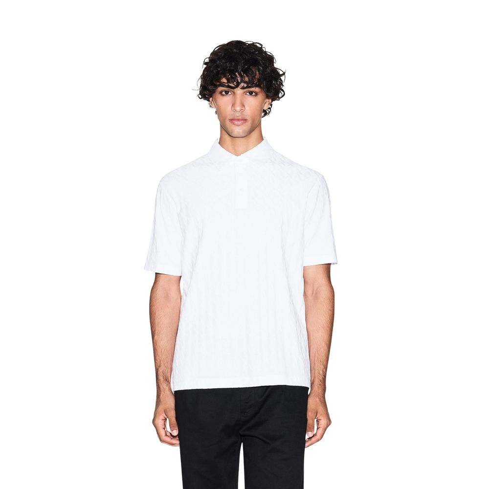 White Cotton Polo Shirt