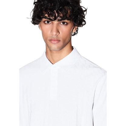 White Cotton Polo Shirt