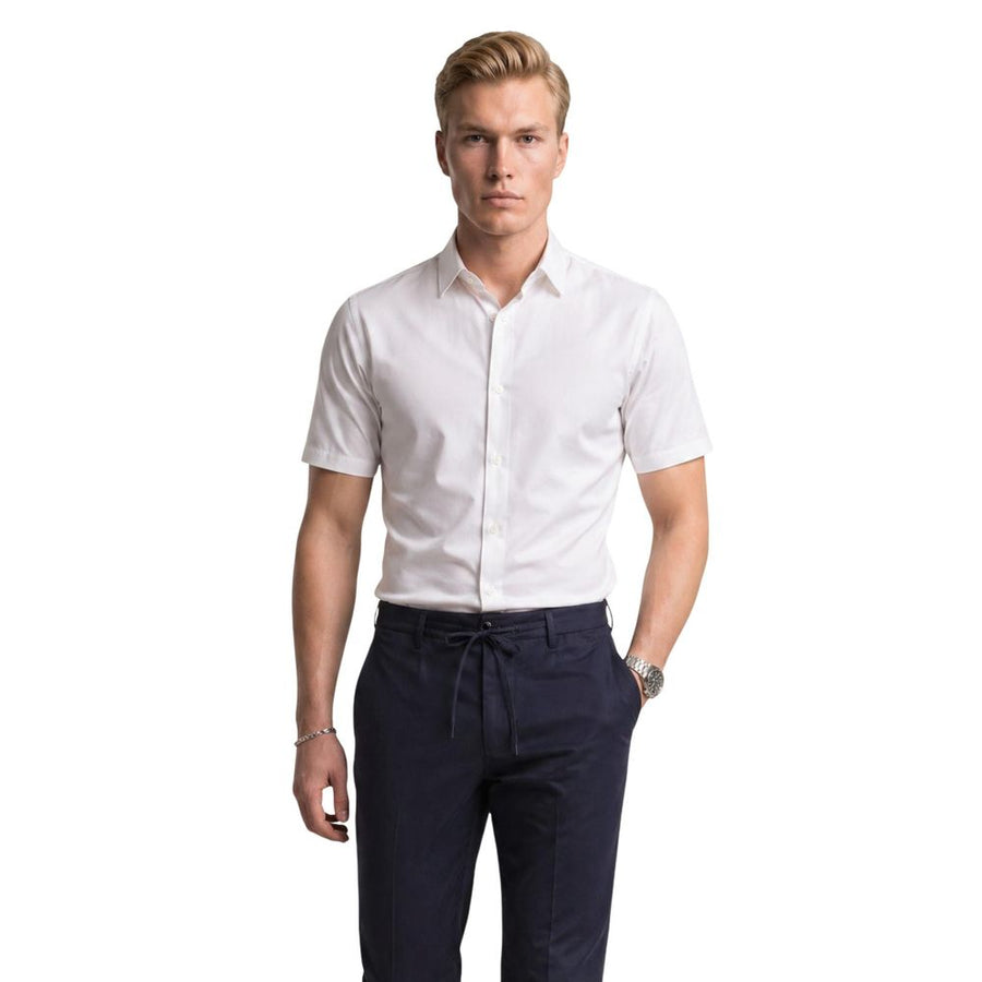 White Polyamide Shortsleeve Shirt