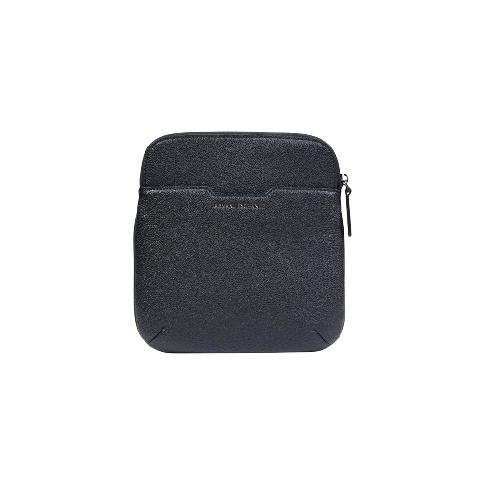Black Polyester Messenger Bag