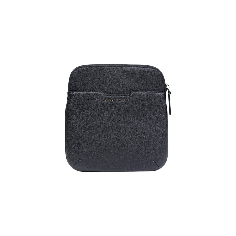 Black Polyester Messenger Bag