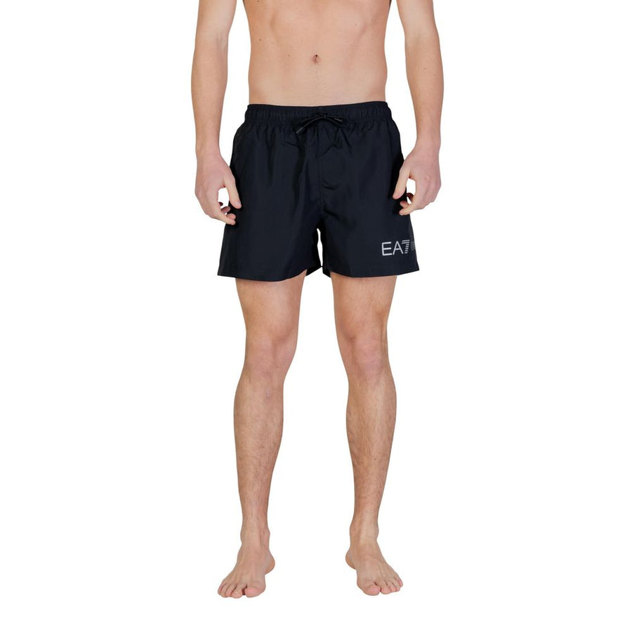 Bicolor Polyester Swim Shorts